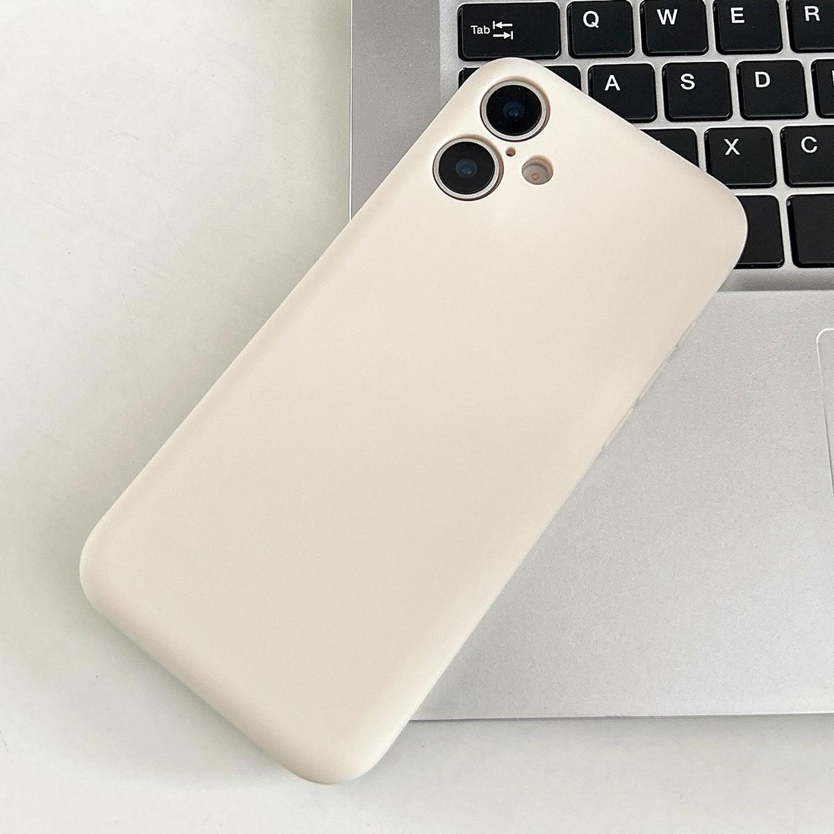 For iPhone 16 Fine Hole Insert Card Slot TPU Phone Case(White) - Shopkiz.com
