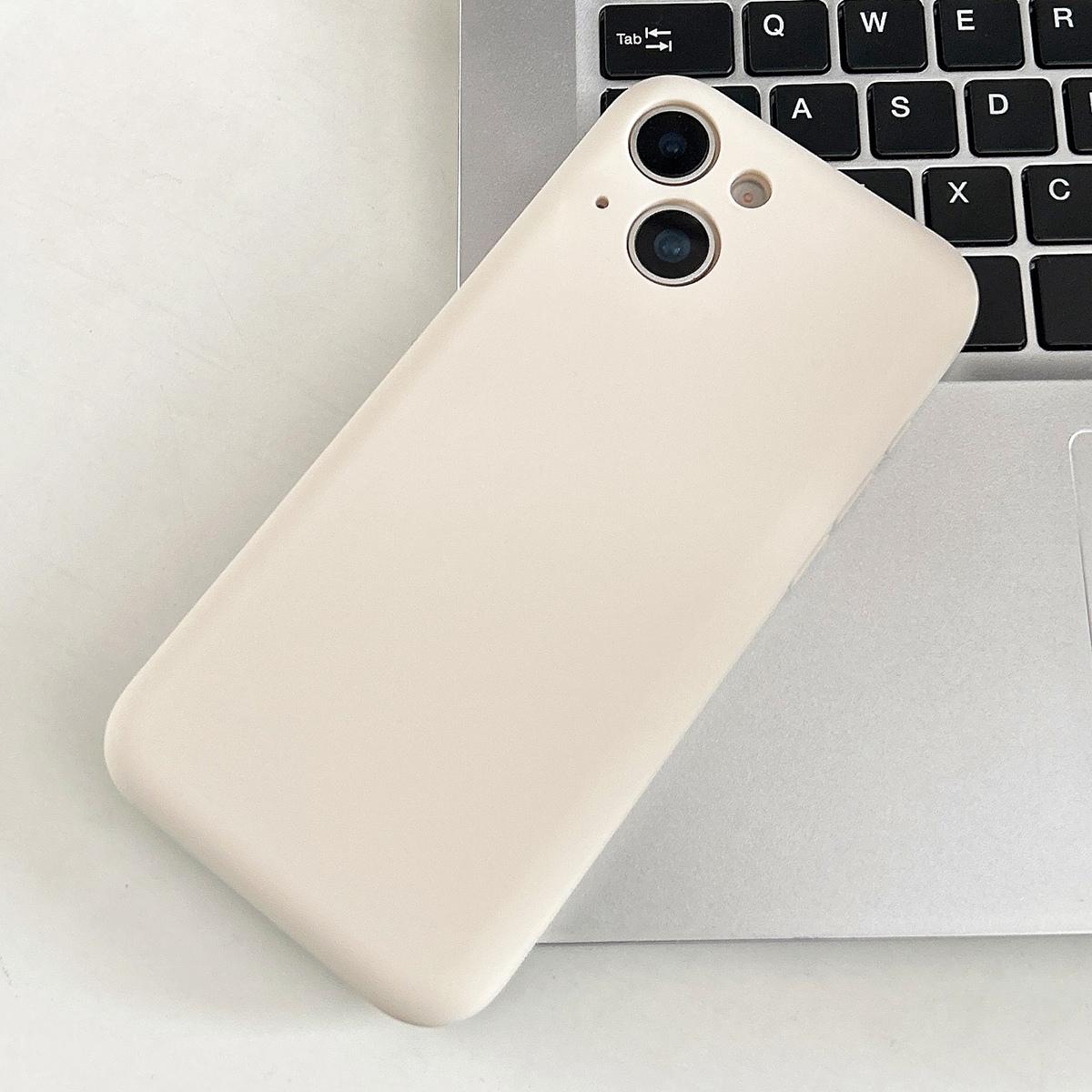 For iPhone 13 Fine Hole Insert Card Slot TPU Phone Case(White) - Shopkiz.com