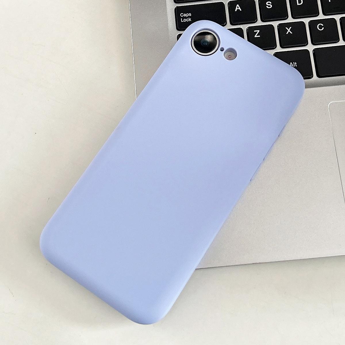 For iPhone 17e / 16e Fine Hole Insert Card Slot TPU Phone Case(Purple) - Shopkiz.com