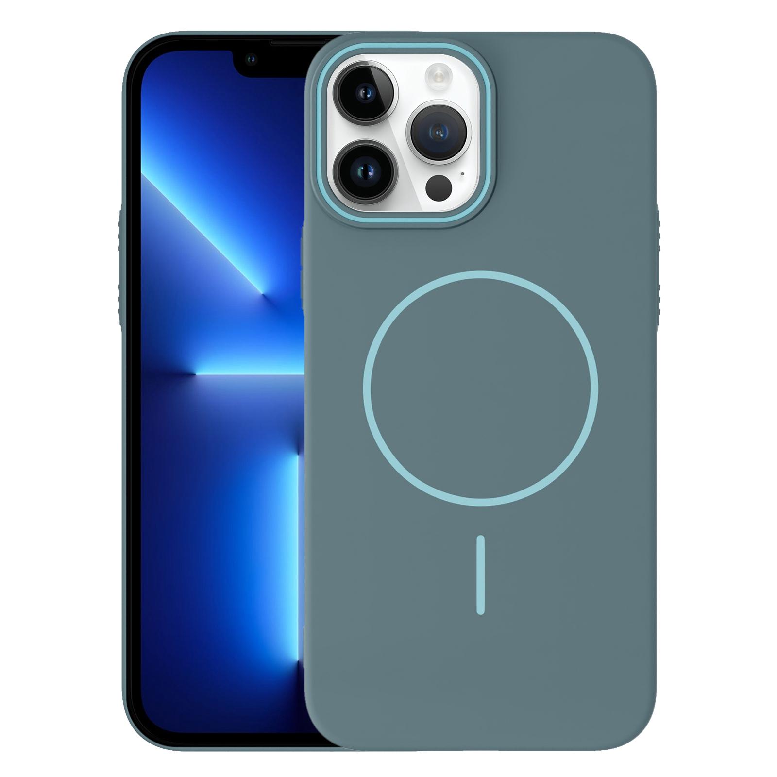 For iPhone 13 Pro Thin Circle PC Injection MagSafe Phone Case(Ocean Blue) - Shopkiz.com