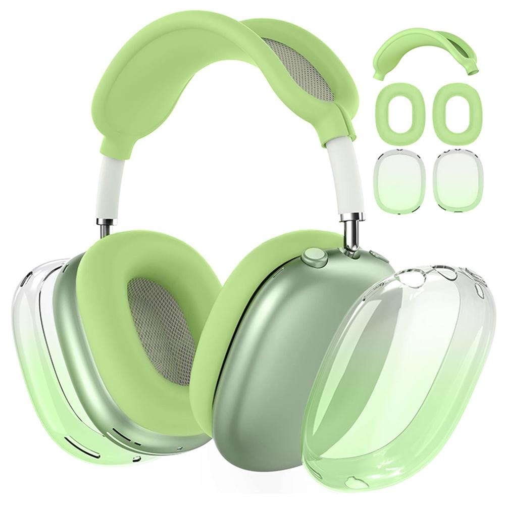 For Apple AirPods Max 3 in 1 Headphones Gradient TPU Protective Case(Green) - Shopkiz.com