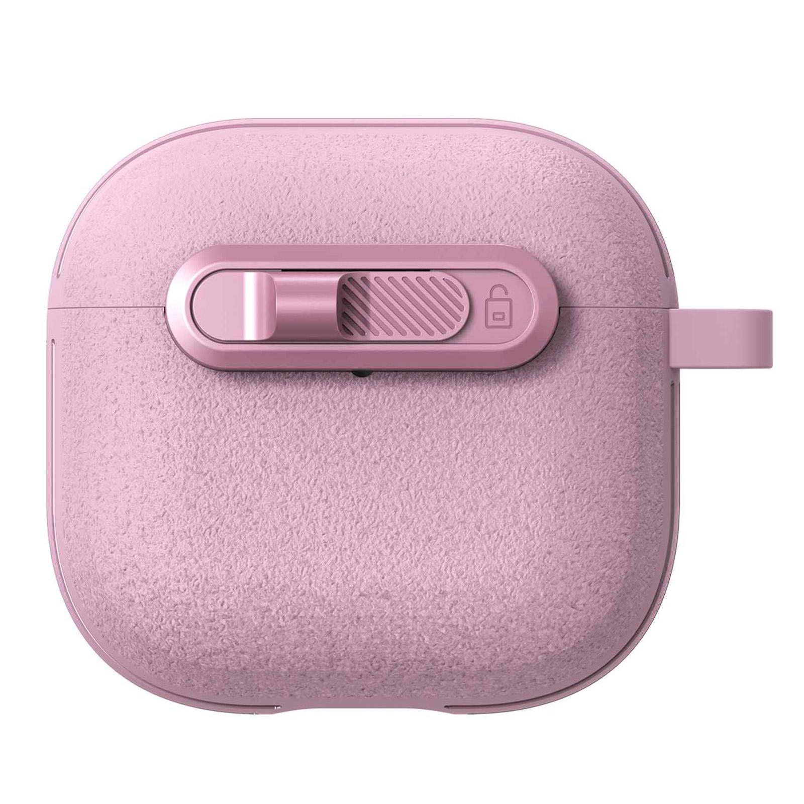For AirPods 4 Starry Texture Lock Buckle Shockproof Earphones Case(Pink) - Shopkiz.com