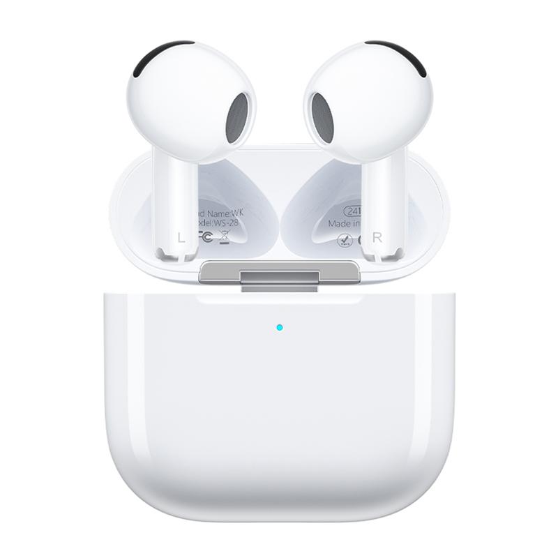 WK WS-28 Liton Series TWS Wireless Earbuds Gen6(White) - Shopkiz.com
