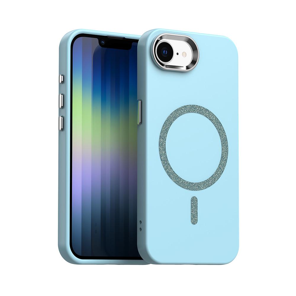 For iPhone 17e / 16e Glitter Series Magsafe PC Hybrid TPU Phone Case(Blue) - Shopkiz.com