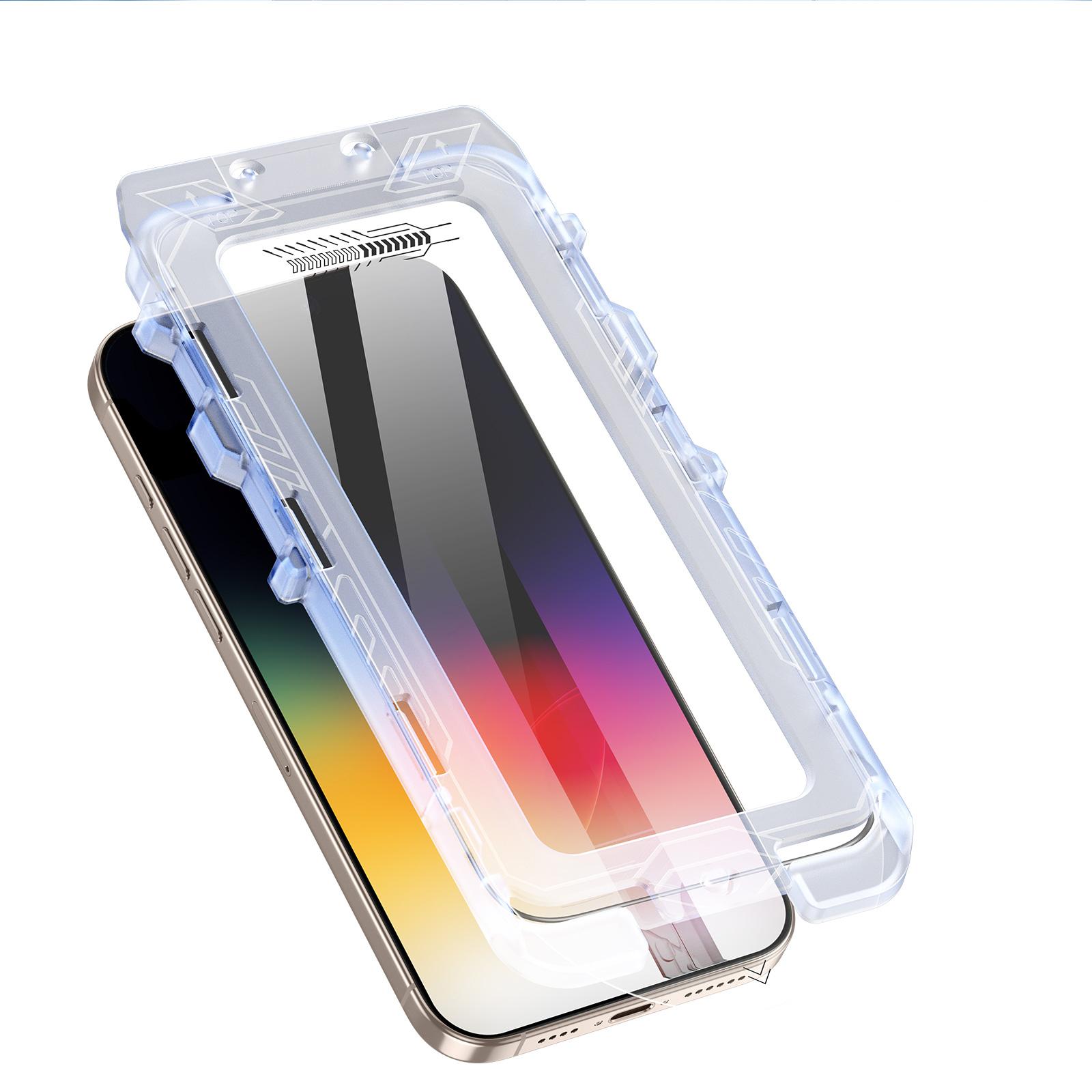 For iPhone 17 Pro DUX DUCIS Roga Series 2.5D HD Fully Transparent Tempered Screen Protector with Dust Removal Quick-Attach Box - Shopkiz.com