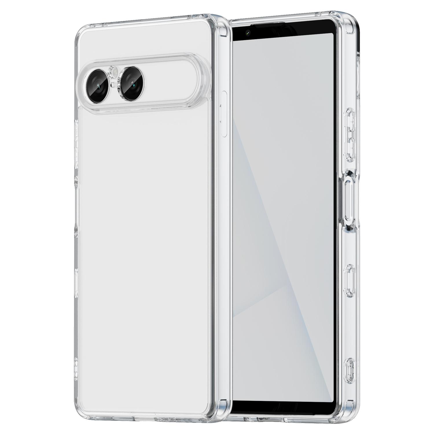 For Sony Xperia 10 VIII PC Hybrid TPU Airbag Shockproof Phone Case(Transparent) - Shopkiz.com