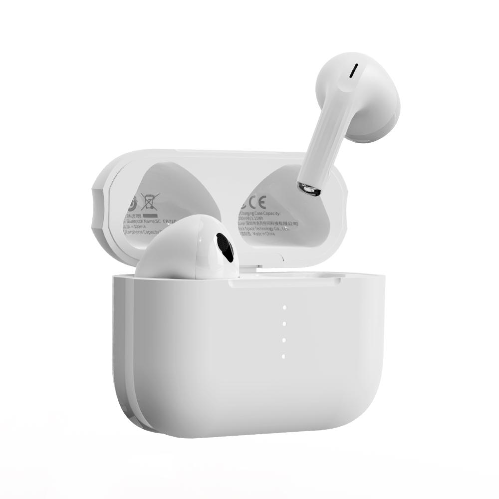 ROCK EB710 RAU0788 Bluetooth 5.3 Wireless Earphones(White) - Shopkiz.com