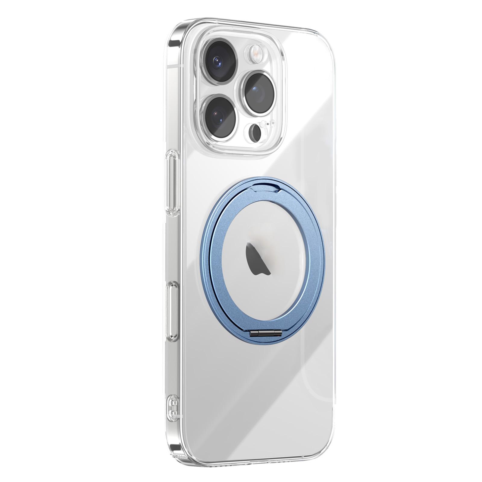 For iPhone 16 Pro JOYROOM JR-16JL6 Ultra-Thin Magnetic Phone Case with 360 Rotatable Ring(Blue) - Shopkiz.com