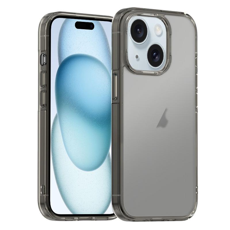 For iPhone 15 iPAKY Phantom Series Shockproof PC+TPU Phone Case(Matte Black) - Shopkiz.com