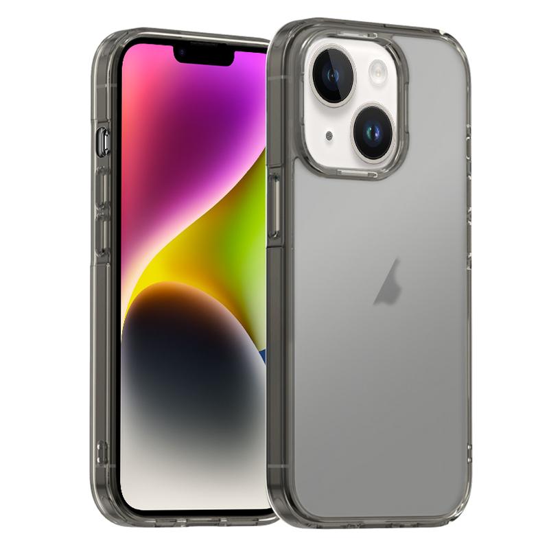 For iPhone 14 Plus iPAKY Phantom Series Shockproof PC+TPU Phone Case(Matte Black) - Shopkiz.com