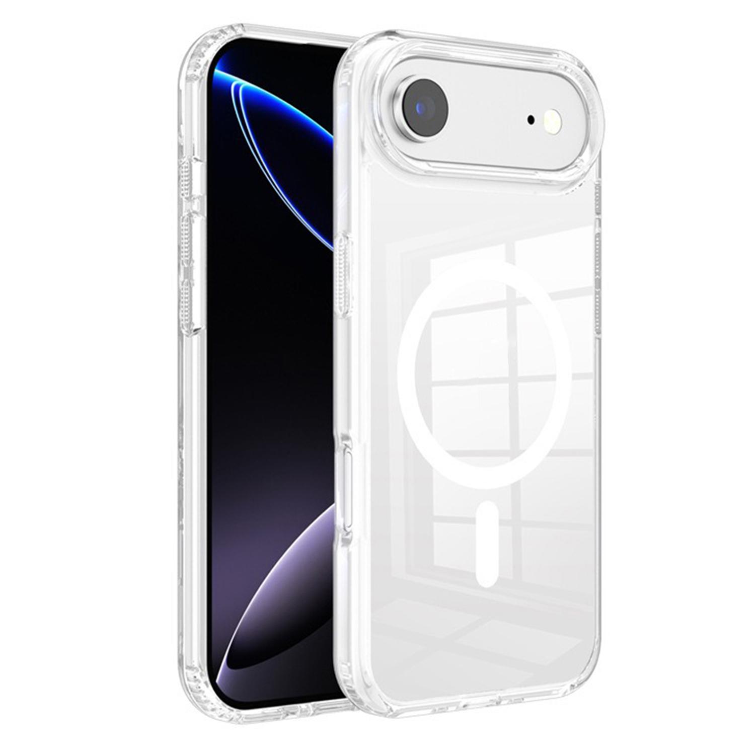 For iPhone Air Kalebol Clear Space MagSafe TPU Phone Case(Transparent) - Shopkiz.com