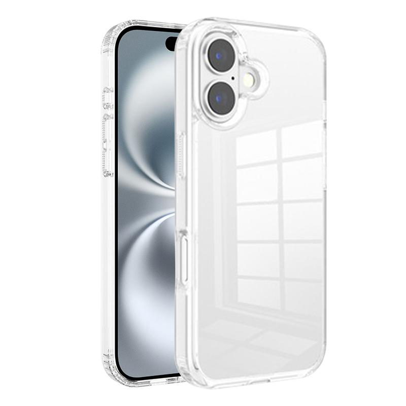 For iPhone 16 Kalebol Clear Space TPU Phone Case(Transparent) - Shopkiz.com