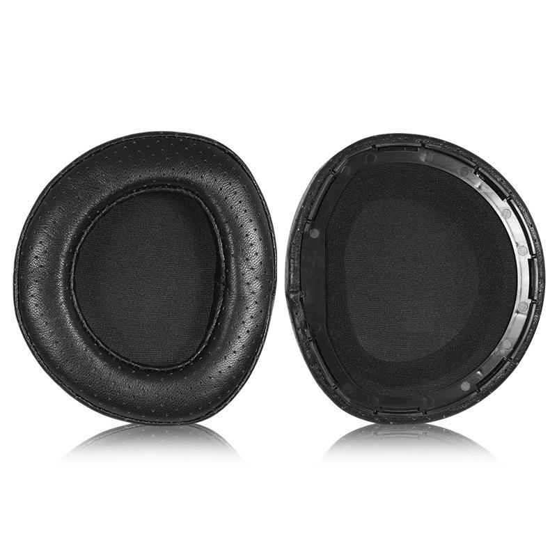1 Pair Snap-on Replacement Earpads For Sennheiser HD800 / HD800S, Material:Lambskin Perforated Stitching(Black) - Shopkiz.com
