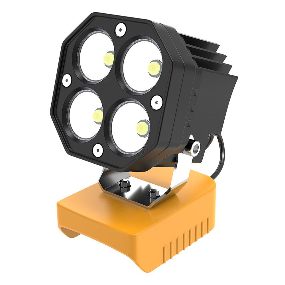 For DeWALT DCB Series 18V / 20V Lithium Battery 6500K 6000LM 40W Portable Outdoor LED Work Light(Yellow) - Shopkiz.com