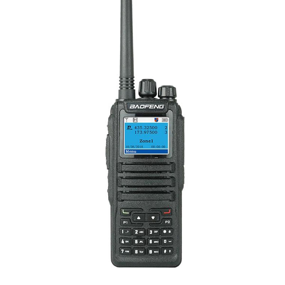 Baofeng DM-1701 1.77 inch Ccolor Screen DMR Direct Dual Capacity Standard Handheld Walkie Talkie, Plug:EU Plug - Shopkiz.com