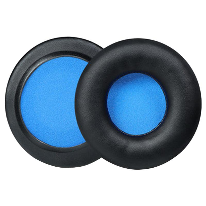2pcs Protein Leather Earphone Replacement Earpads Pads For Skullcandy HESH 1.0(Black Blue Net) - Shopkiz.com
