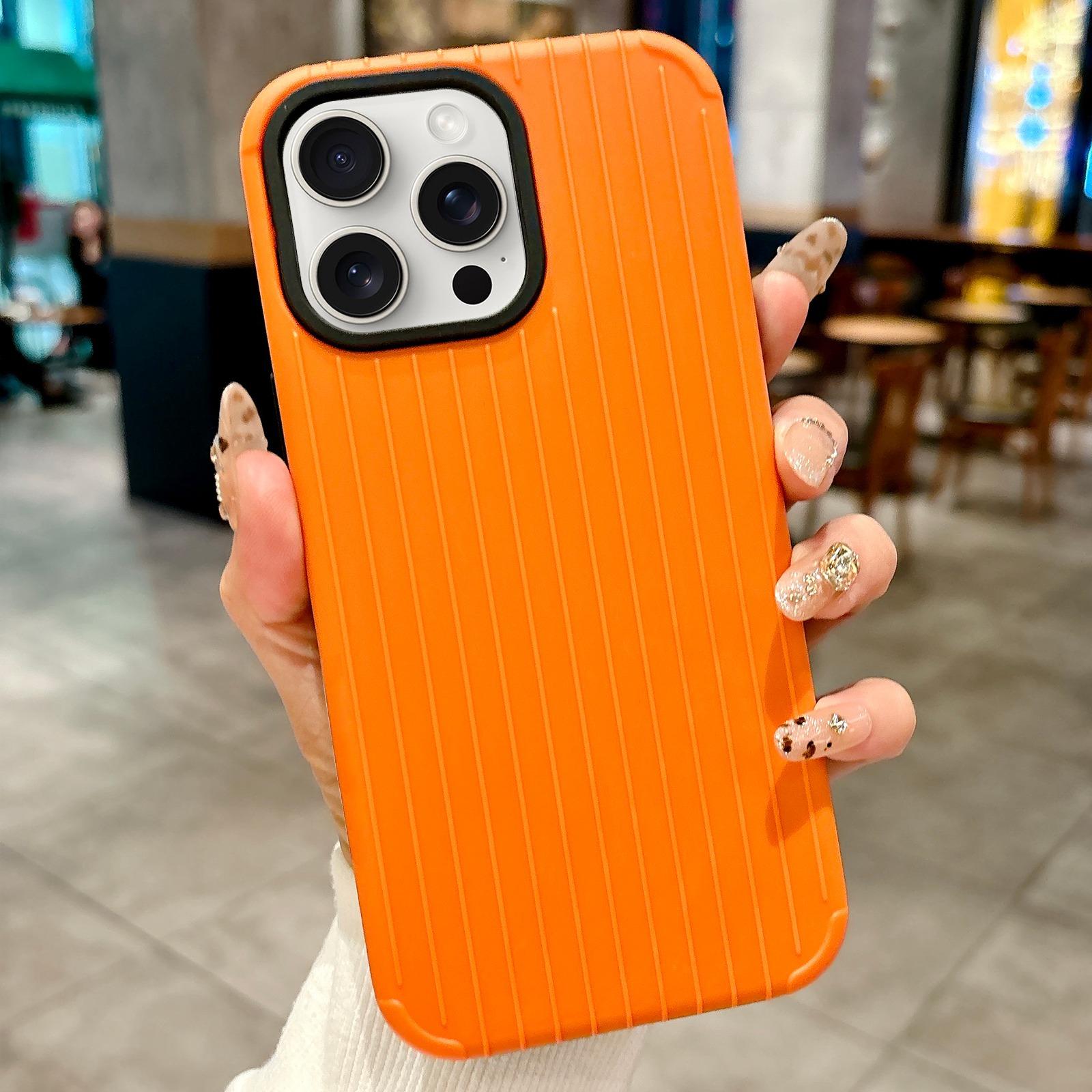 For iPhone 12 Pro Max Luggage-Inspired Design MagSafe Full Coverage Phone Case(Yellow) - Shopkiz.com