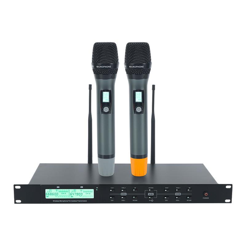 AI-101 Professional Home Karaoke 7-band Reverberation Wireless Microphone(Black) - Shopkiz.com