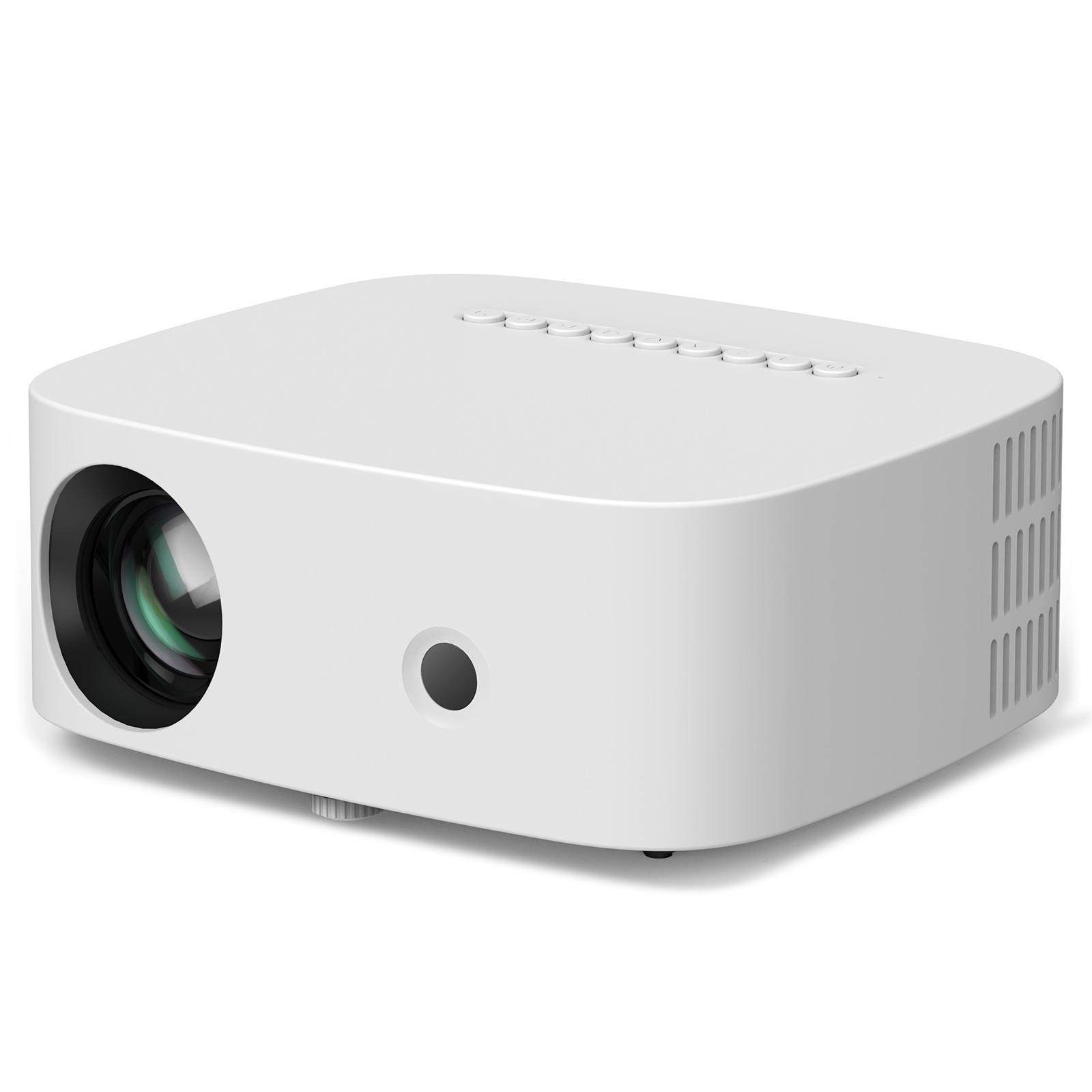 VIVIBRIGHT L03 Lite 1280x720P 150ANSI Android 9.0 Screen Mirror Smart Projector, EU Plug(White) - Shopkiz.com