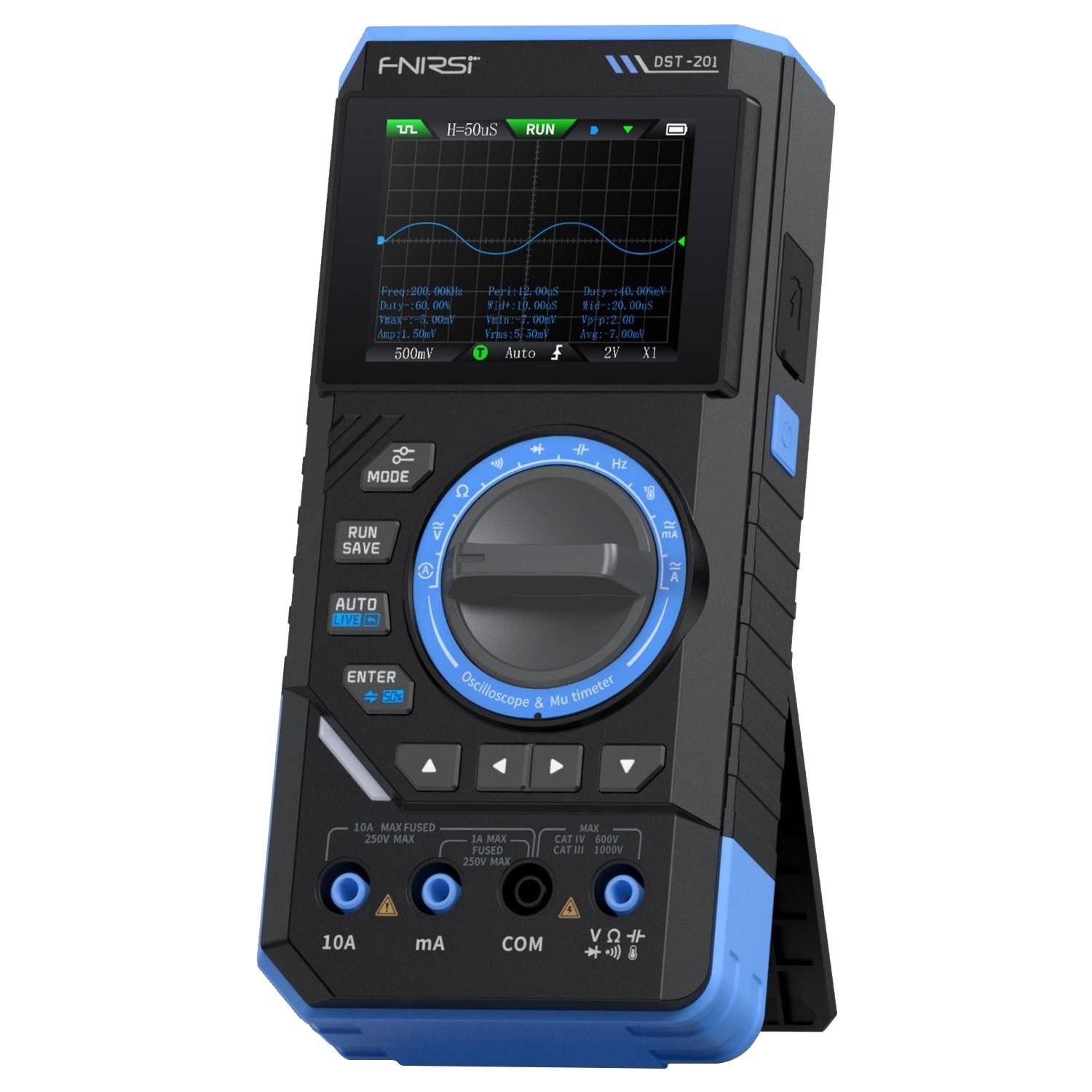FNIRSI DST201 3 in 1 Digital Multimeter Oscilloscope(Black Blue) - Shopkiz.com