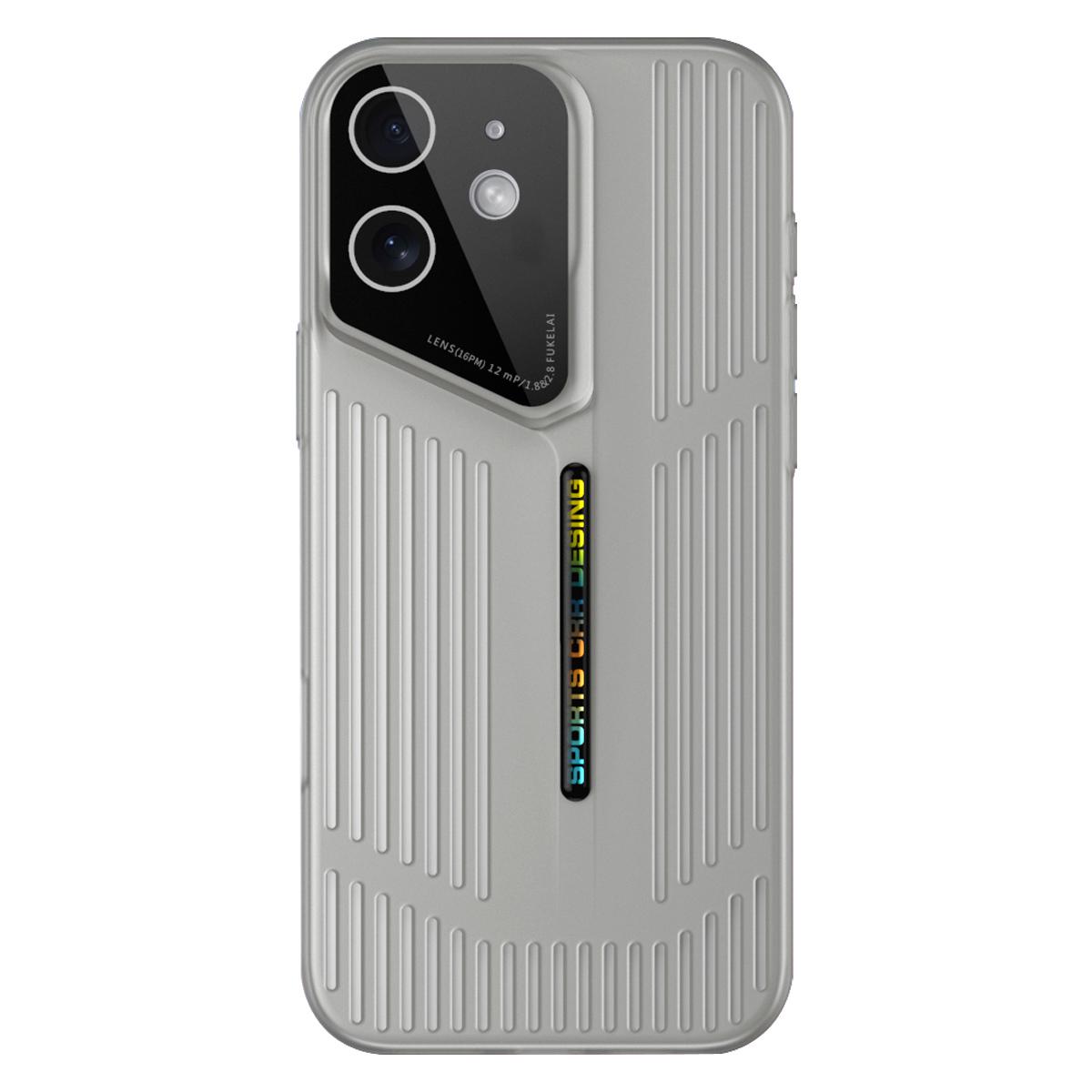 For iPhone 11 Cooling Frosted Translucent Hollow Heat Dissipation Phone Case(Black Grey) - Shopkiz.com