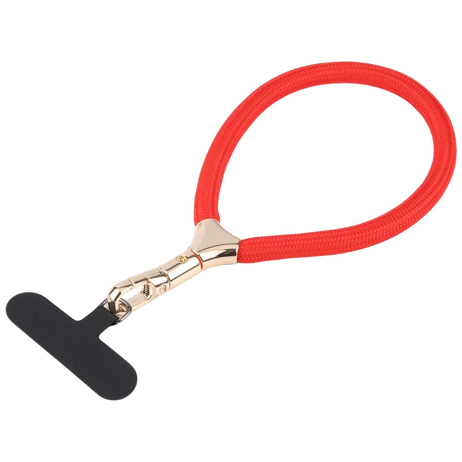 8mm Adjustable Gold Buckle Wrist Short Strap Anti-lost Mobile Phone Lanyard(Red) - Shopkiz.com