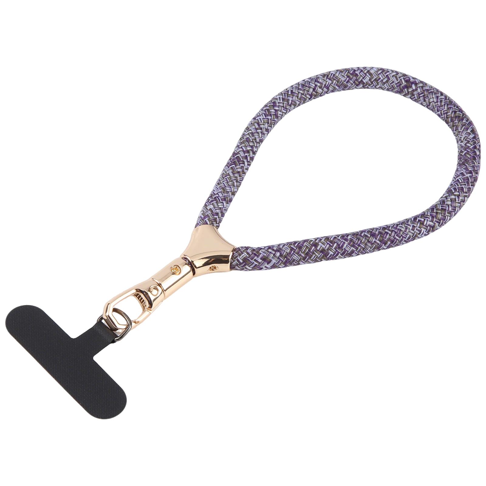 8mm Adjustable Gold Buckle Wrist Short Strap Anti-lost Mobile Phone Lanyard(Grey Colorful) - Shopkiz.com