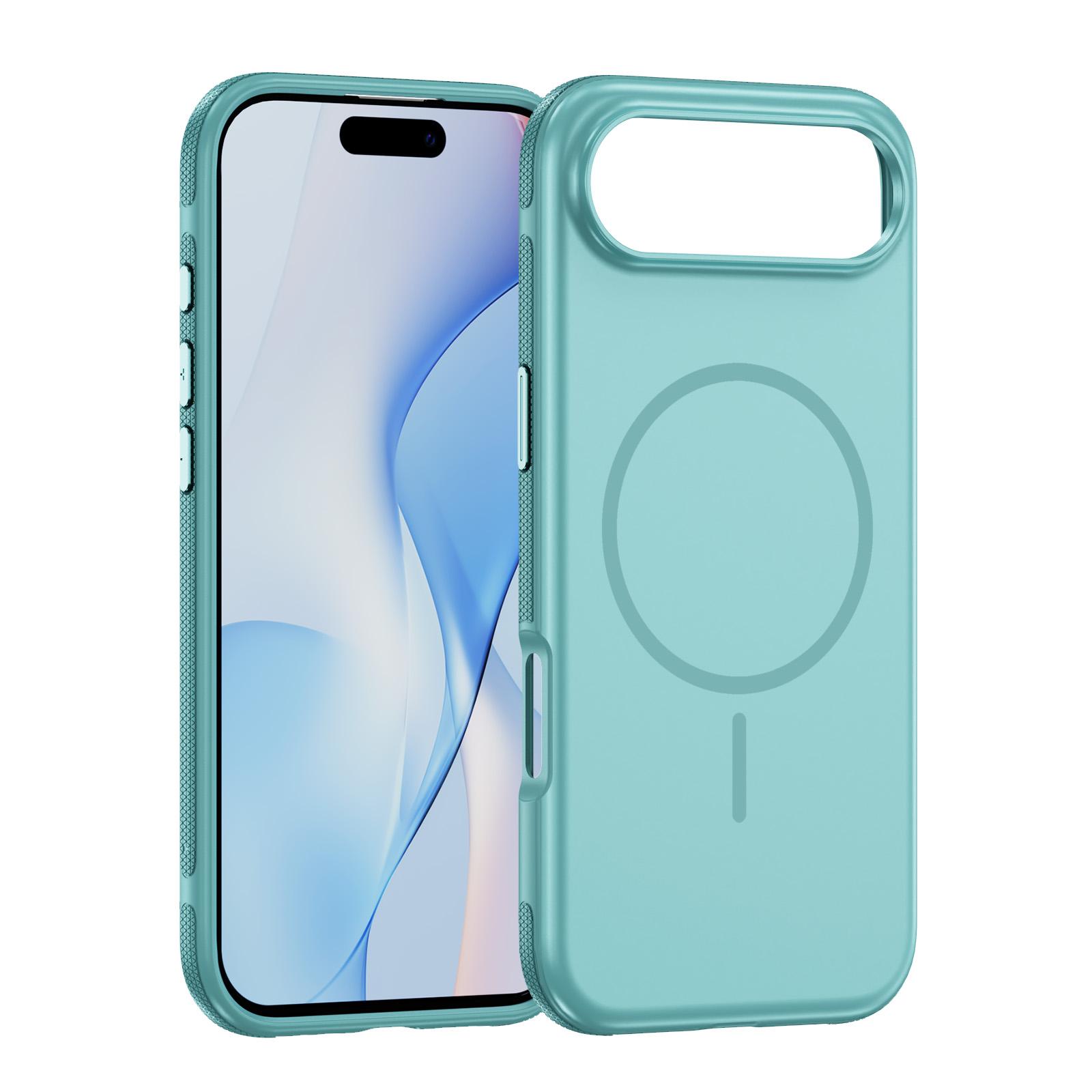 For iPhone Air Imitation Original Magsafe PC Hybrid TPU Phone Case(Light Blue) - Shopkiz.com