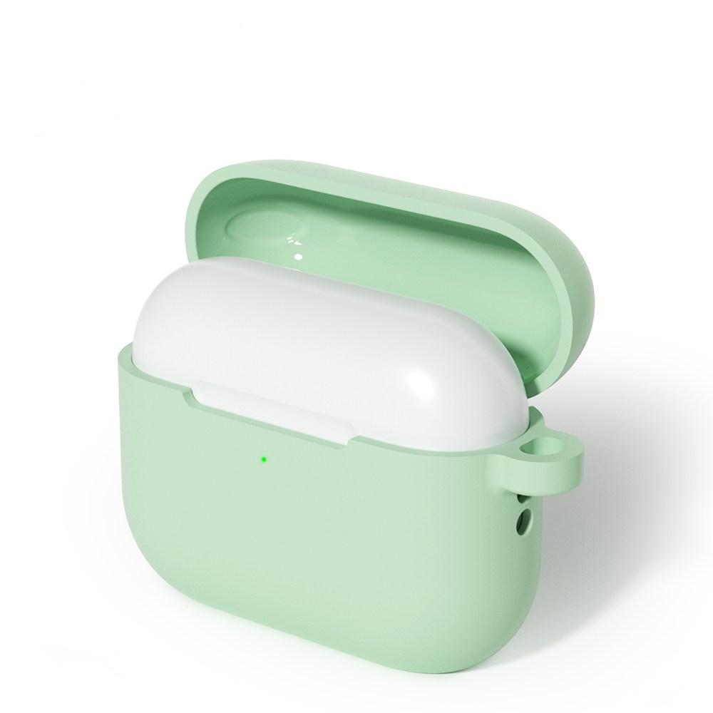 For AirPods Pro 3 Silicone Earphone Protective Case with Hook, Thickness: 2.0mm(Matcha Green) - Shopkiz.com