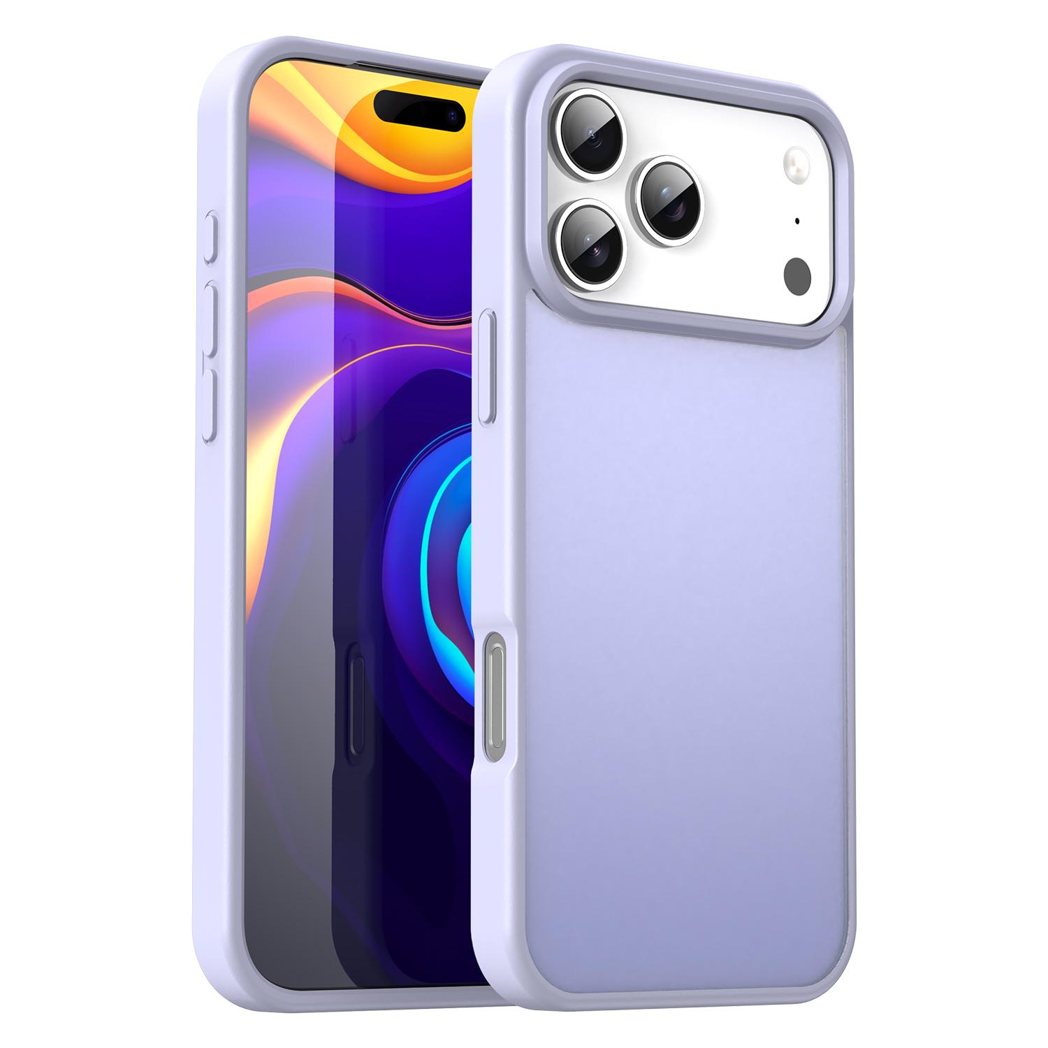 For iPhone 17 Pro Max Fanying Series PC Hybrid TPU Translucent Frosted Phone Case(Lavender) - Shopkiz.com