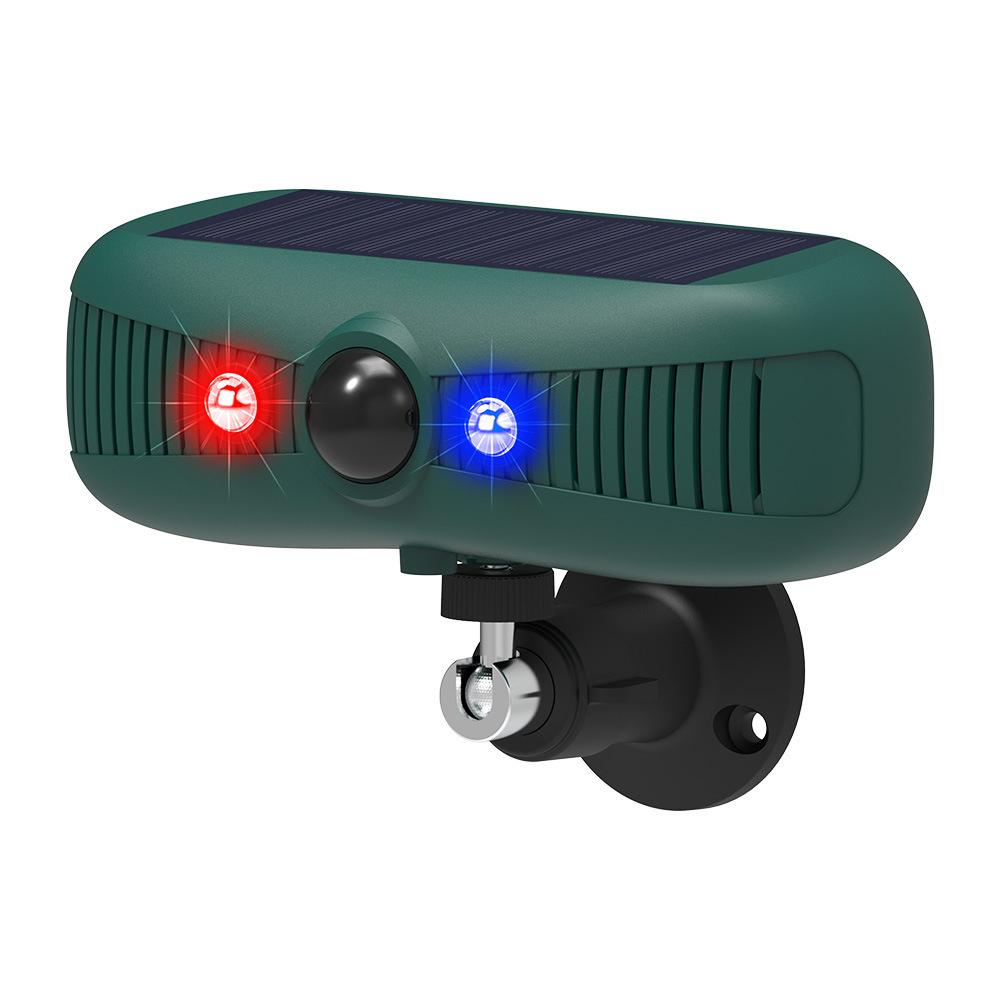 N911Y Outdoor Infrared Sensor Sound and Light Alarm Solar Ultrasonic Animal Repellent - Shopkiz.com