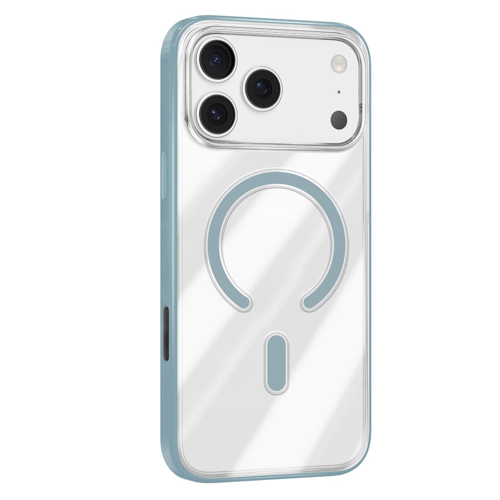 For iPhone 17 Pro Mutural Soft Mist Series MagSafe PC Hybrid TPU Phone Case(Light Green) - Shopkiz.com