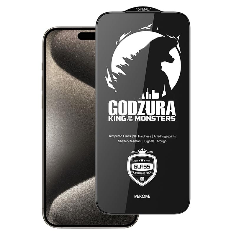 For iPhone 15 Pro Max WK WTP-122 6D Curved Ultra-Fine Edge HD Full-Screen Tempered Glass Film(Transparent) - Shopkiz.com