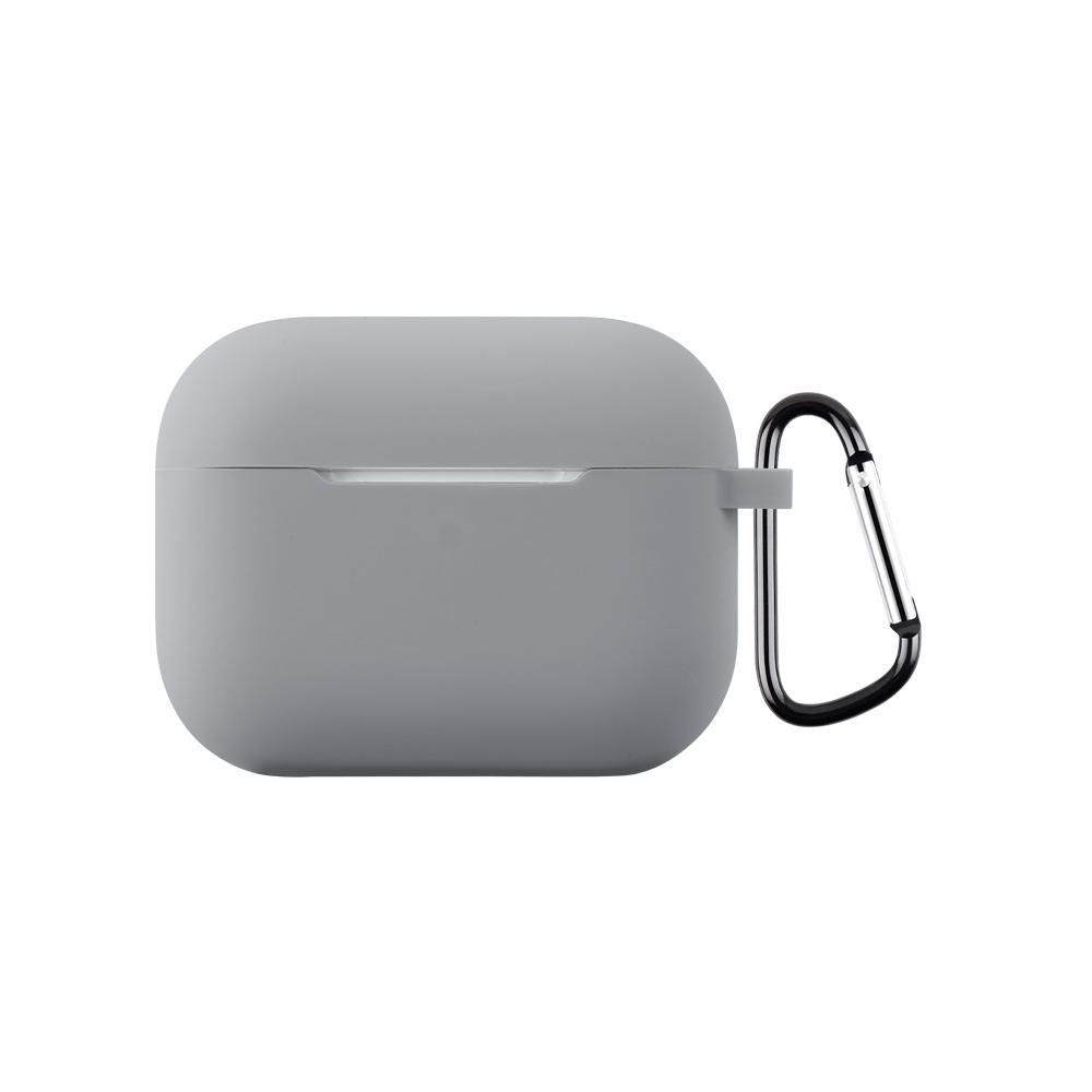 For AirPods Pro 3 2.0mm Silicone Earphone Protective Cover with Hook(Light Gray) - Shopkiz.com