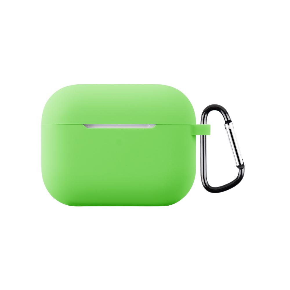 For AirPods Pro 3 2.0mm Silicone Earphone Protective Cover with Hook(Fluorescent Green) - Shopkiz.com