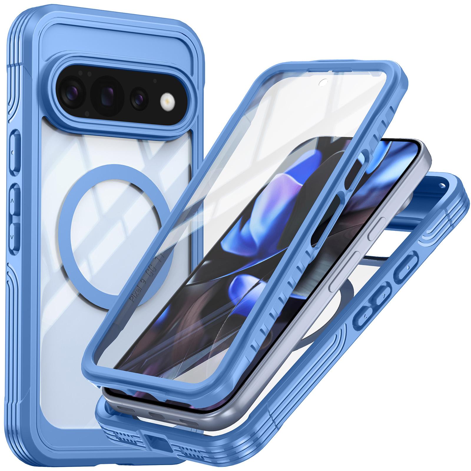 For Google Pixel 11 Pro / 11 RedPepper Tempered Glass MagSafe Phone Case(Blue) - Shopkiz.com