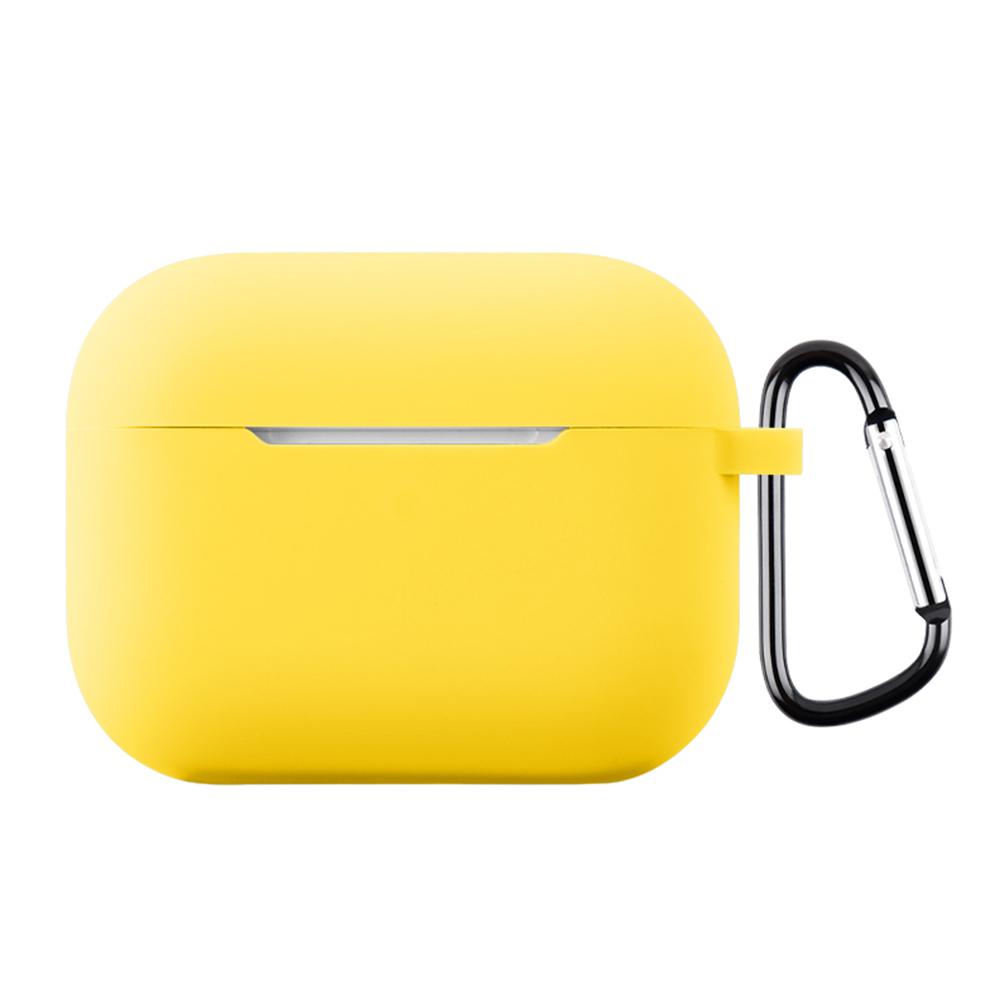 For AirPods Pro 3 Silicone Earphone Protective Case with Hook Thickness: 1.3mm(Yellow) - Shopkiz.com