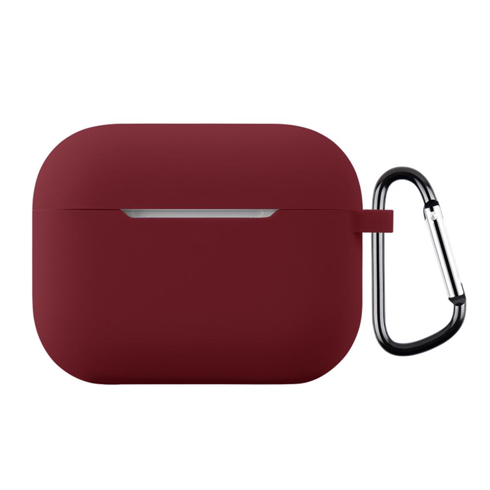 For AirPods Pro 3 Silicone Earphone Protective Case with Hook Thickness: 1.3mm(Wine Red) - Shopkiz.com