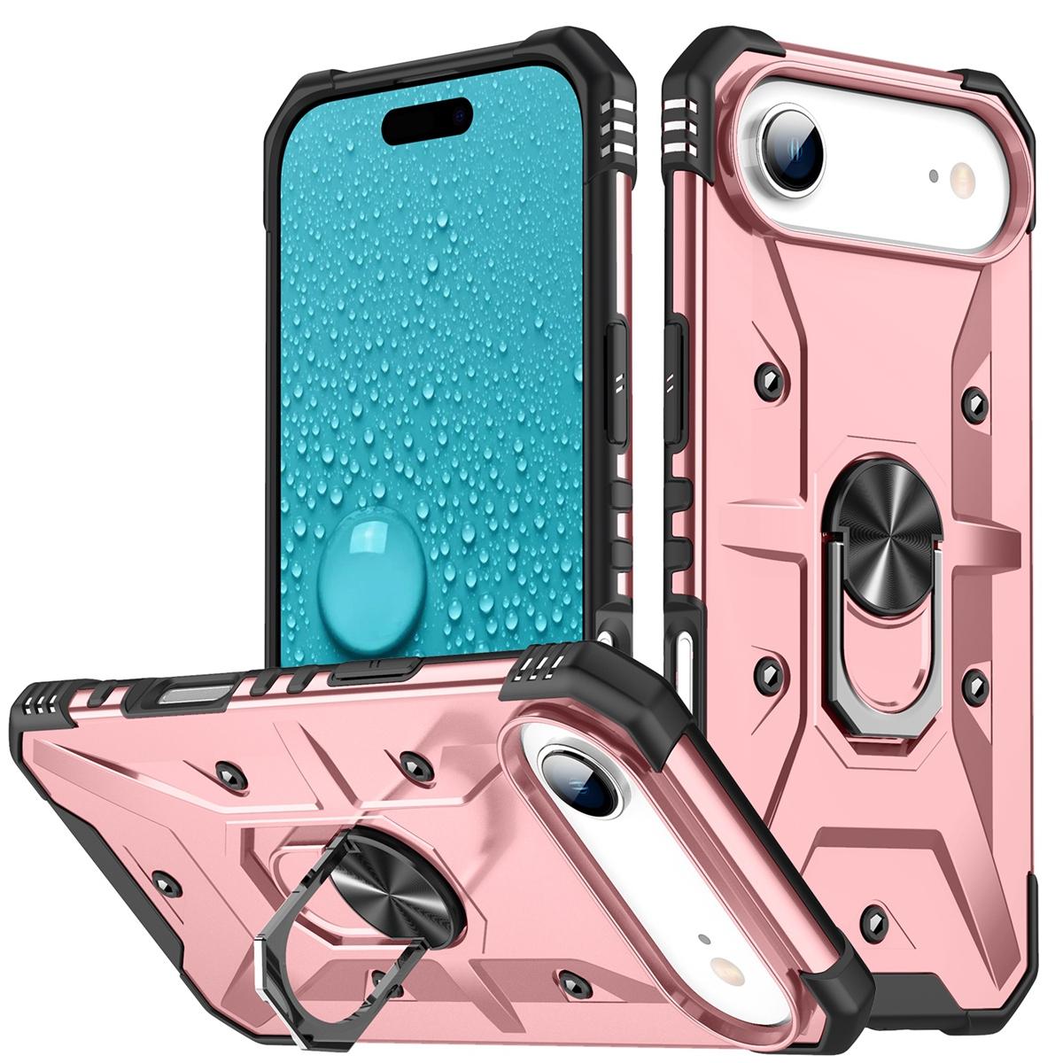 For iPhone Air Ring Holder Phone Case(Rose Gold) - Shopkiz.com
