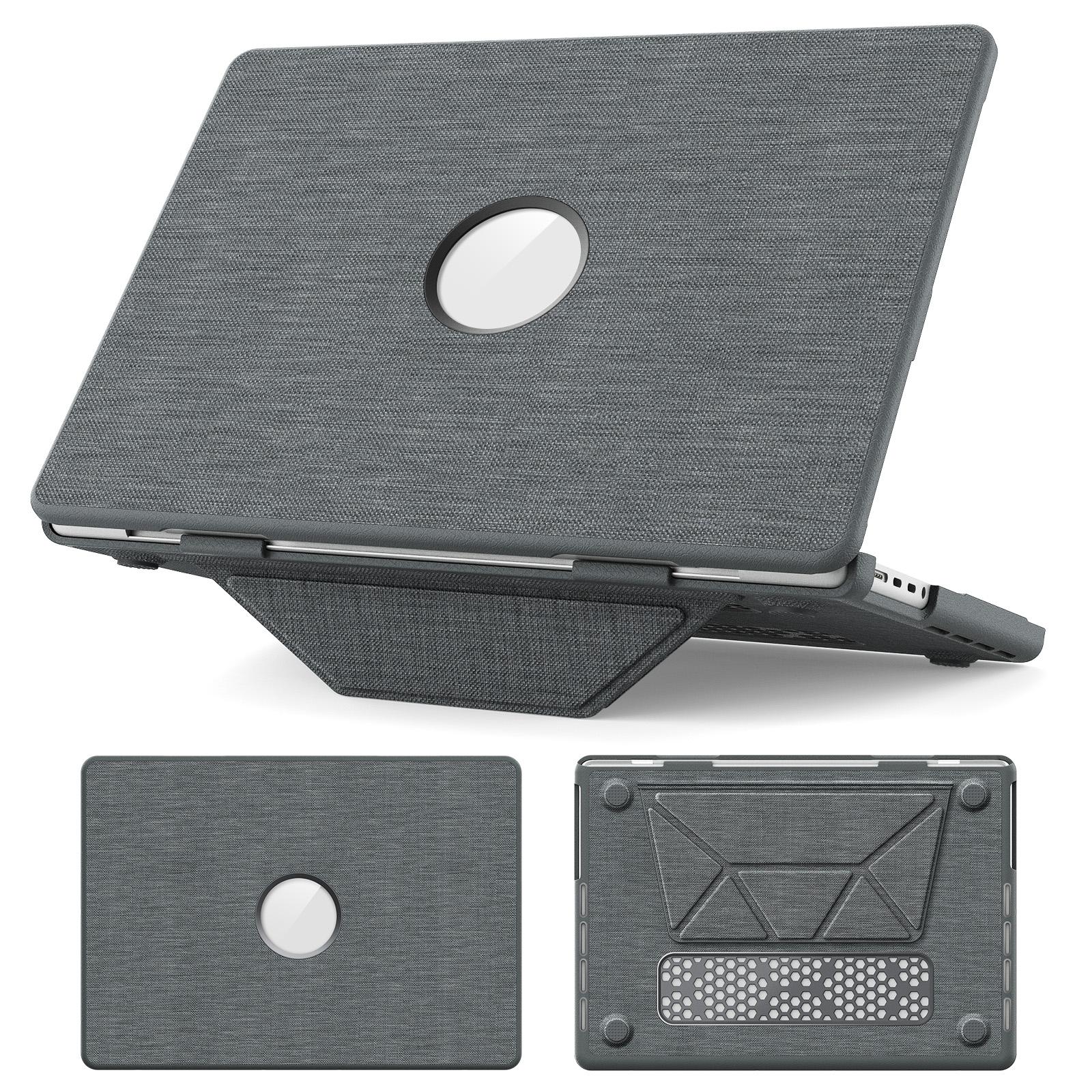 For MacBook Pro 14 inch A3185 / A3401 Fabric Texture Pro Laptop Protective Case(Grey) - Shopkiz.com