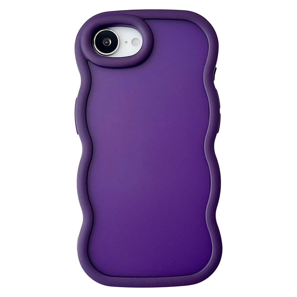 For iPhone 17e / 16e Big Wave Skin Feel Phone Case(Purple) - Shopkiz.com