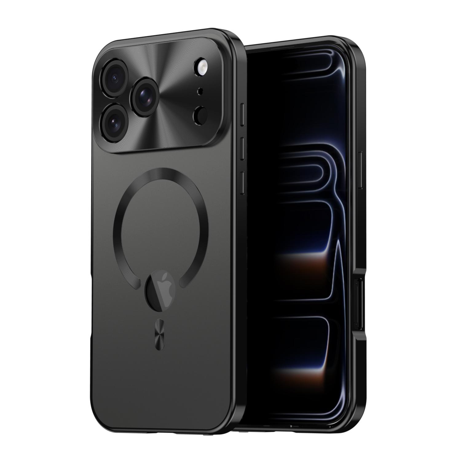 For iPhone 17 Pro Max Privacy Screen Film Full Cover MagSafe Phone Case(Black) - Shopkiz.com
