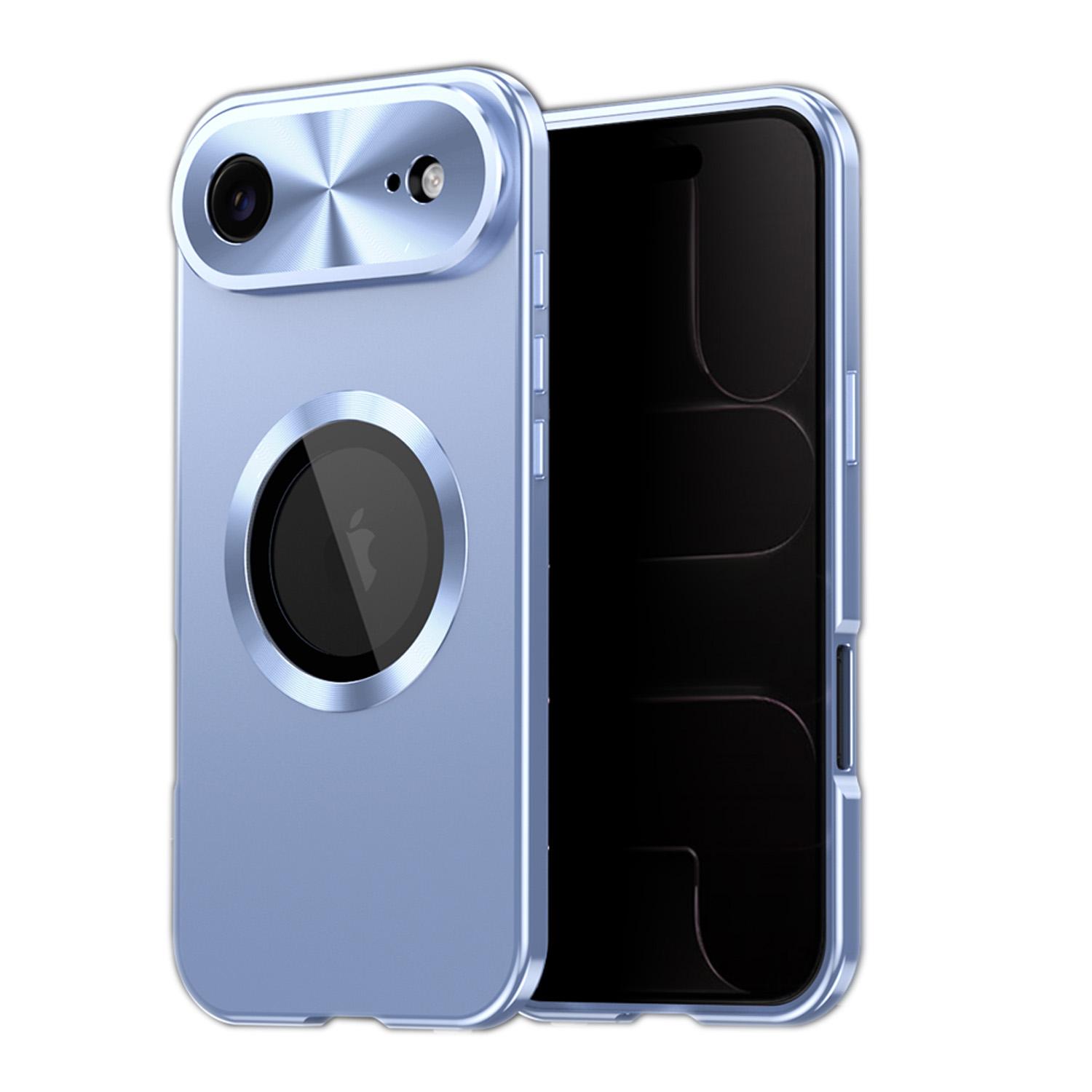 For iPhone Air Privacy Screen Film Full Cover MagSafe Phone Case(Blue) - Shopkiz.com