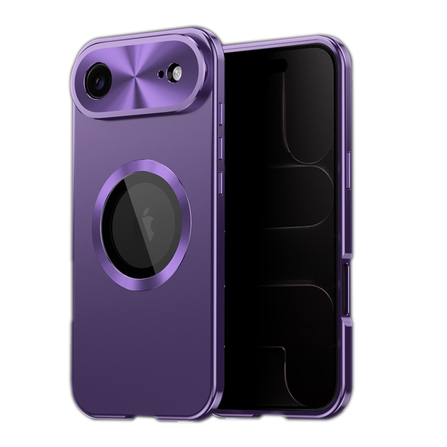 For iPhone Air Privacy Screen Film Full Cover MagSafe Phone Case(Purple) - Shopkiz.com