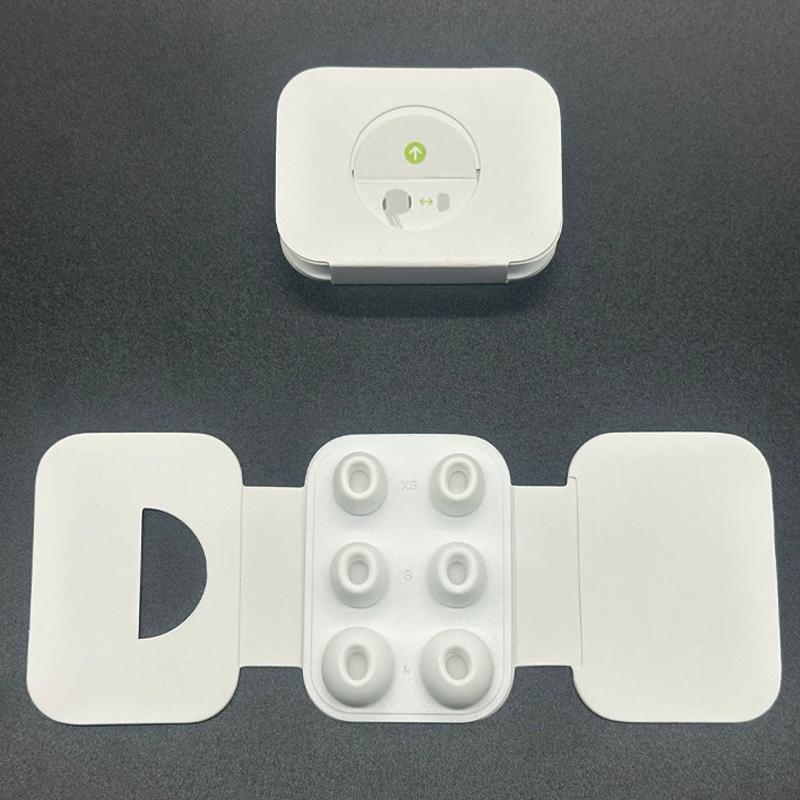 For AirPods Pro 2 / 1 XDcase 3 Pairs Silicone Earplugs with Pressure Relief Holes L / S / XS Size(White) - Shopkiz.com