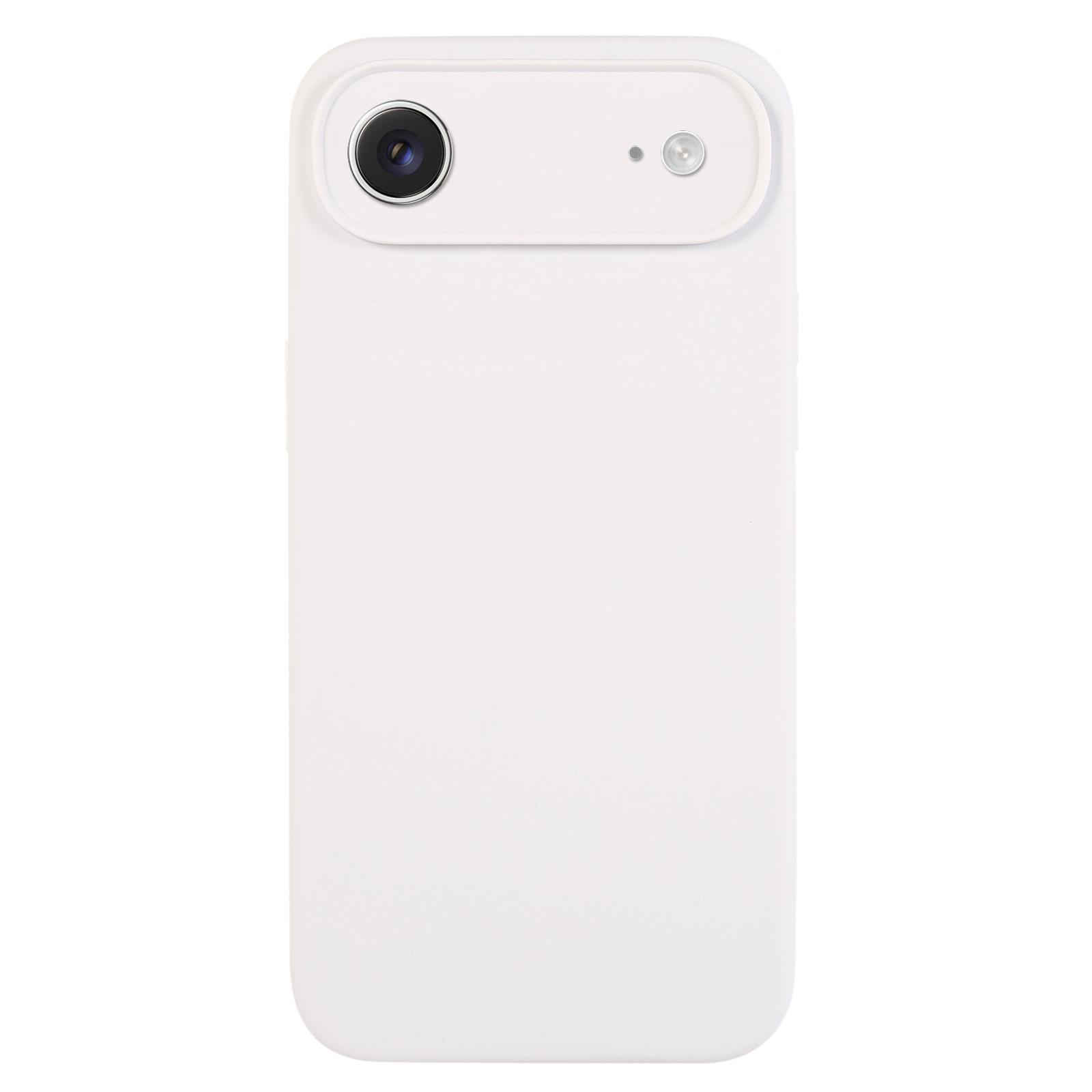 For iPhone Air Pure Color Liquid Silicone Fine Pore Phone Case(White) - Shopkiz.com