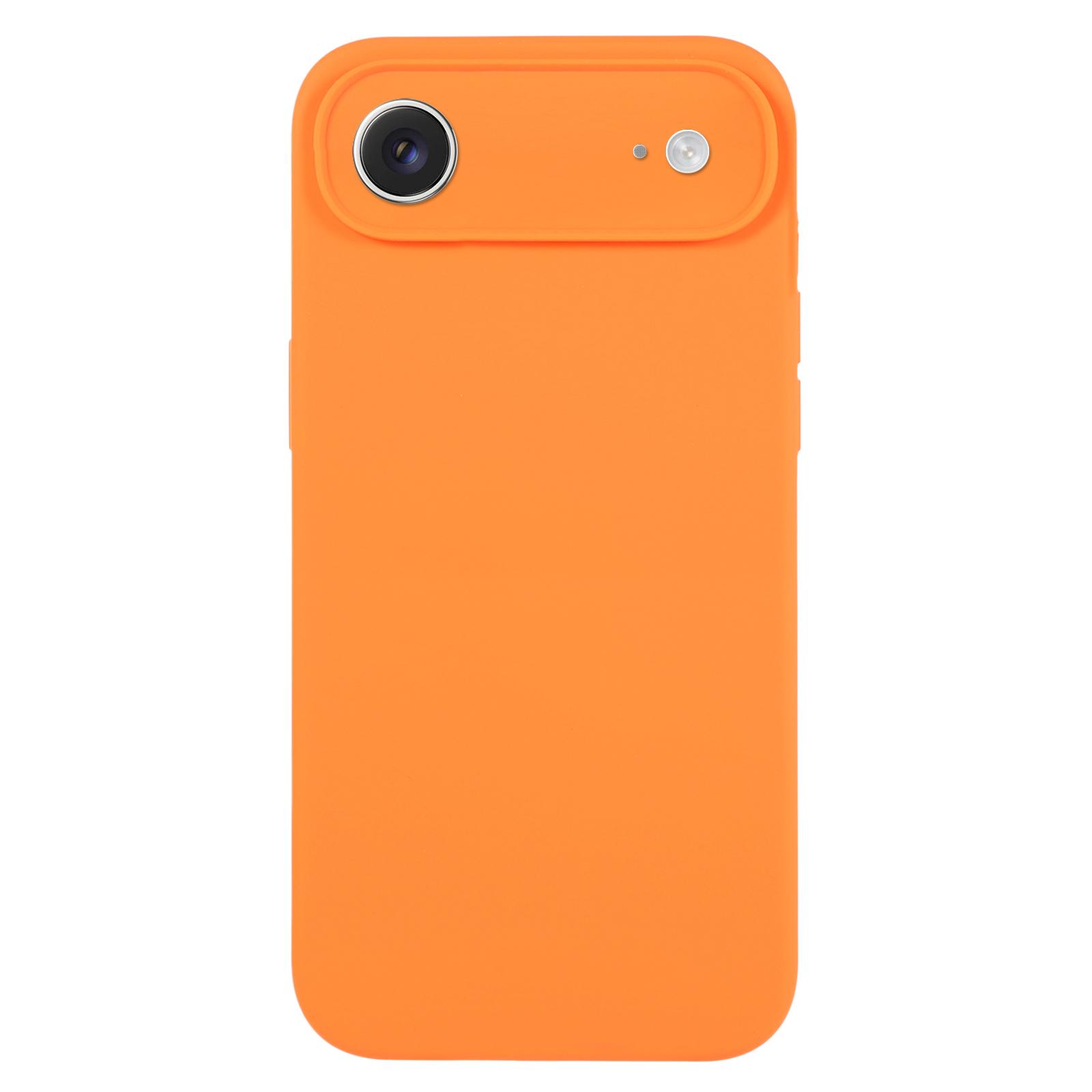 For iPhone Air Pure Color Liquid Silicone Fine Pore Phone Case(Orange) - Shopkiz.com