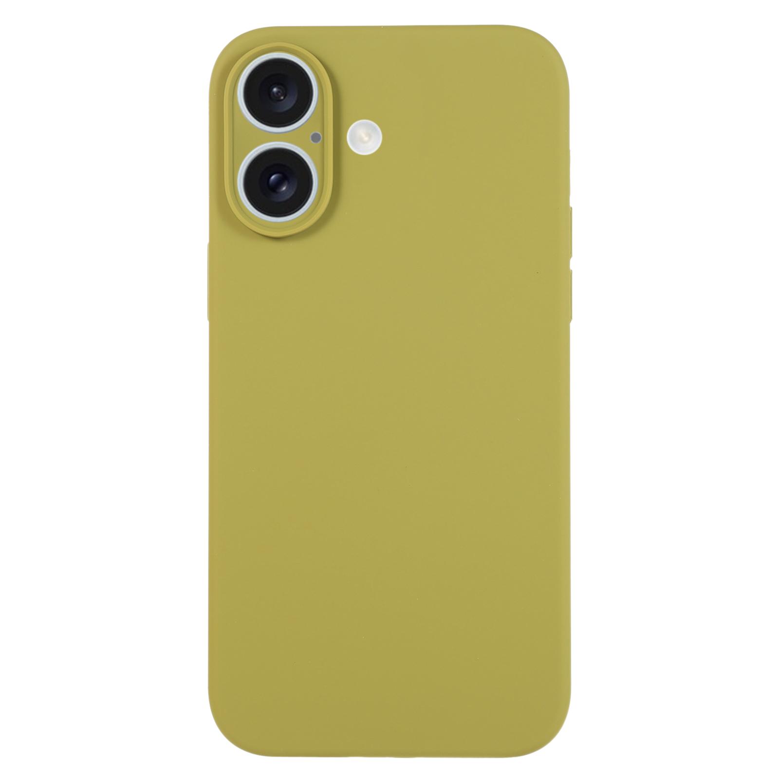 For iPhone 17 Pure Color Liquid Silicone Fine Pore Phone Case(Willow Green) - Shopkiz.com
