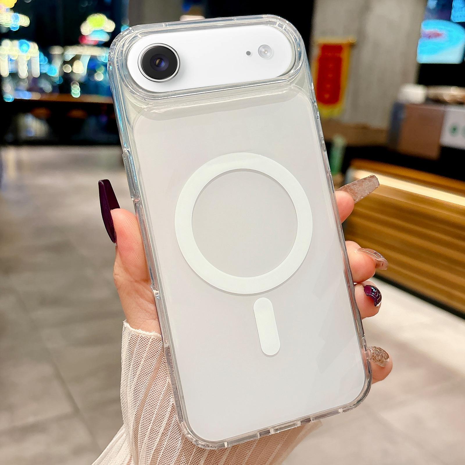 For iPhone Air Acrylic MagSafe Phone Case(Silver) - Shopkiz.com
