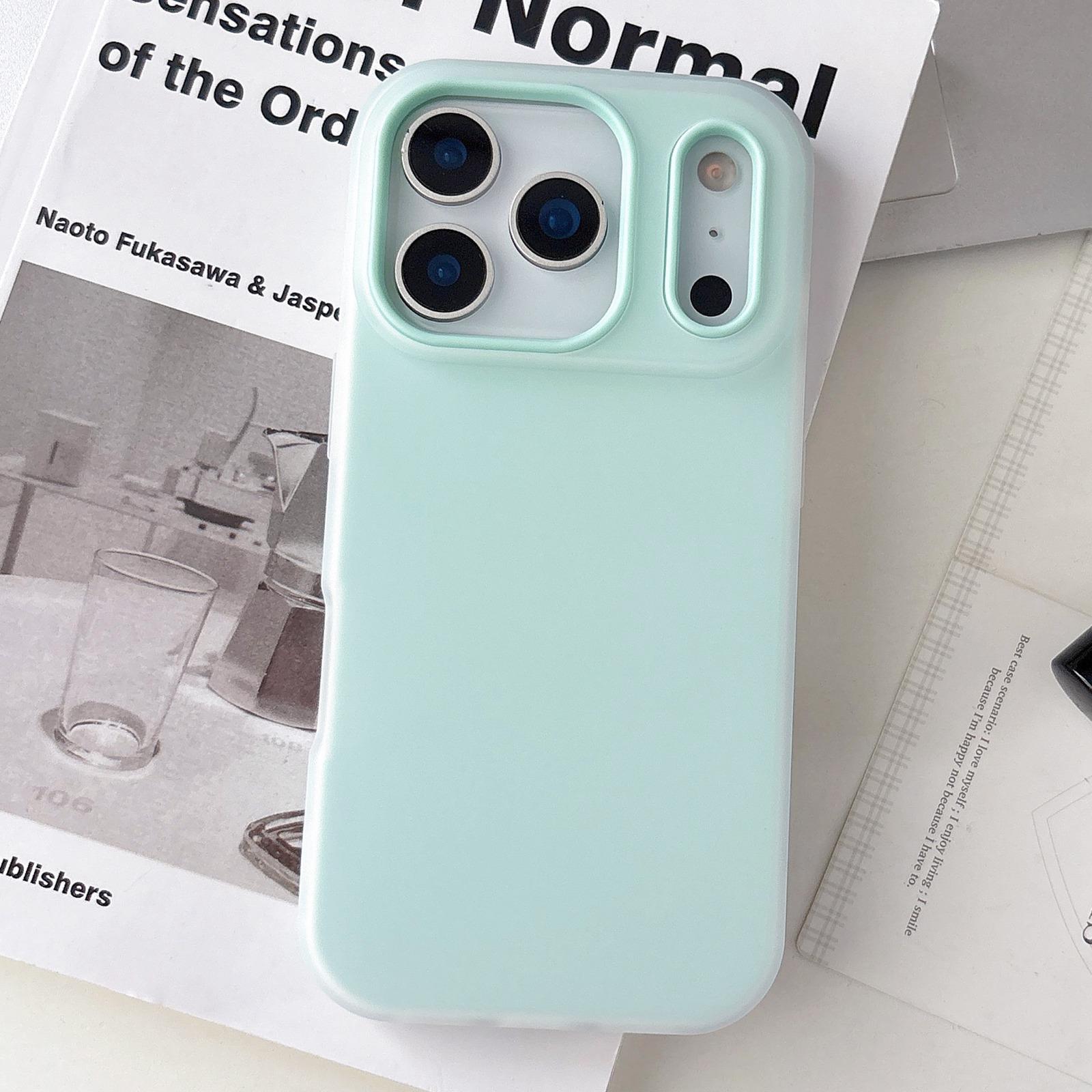 For iPhone 17 Pro Max Jelly Color Matte Feel PC Hybrid TPU Phone Case(Light Blue) - Shopkiz.com